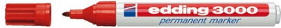 Edding Filzstift 3000 rund 1,5-3 mm rot Blister à 1 Stück