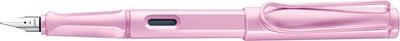 Lamy Füllfederhalter Safari Light Rose – Füllfederhalter mit ergonomischem Griffstück, polierte Stahlfeder in Schreibstärke M – robuster ASA-Kunststoff – inklusive Tintenpatrone T 10 Blau – für Rechtshänder
