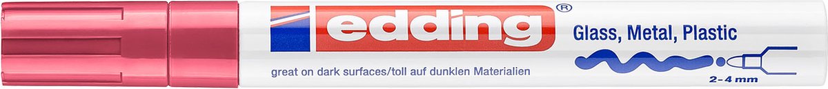 Edding -750 Glanzlackmarker rot 1 Stück 2-4 Millimeter 4-750-9-002