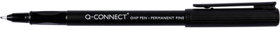 Q-Connect Ohp Marker, permanent, fein, schwarz