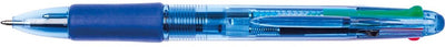 Q-Connect 4-Farben-Kugelschreiber, 0,7 mm, mittlere Spitze, 10 Stück