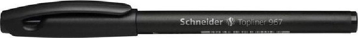 Schneider Schreibgeräte Schneider Fineliner – Topliner 967 – 0,4 mm – Schwarz – Box mit 10 Stück – S-9671