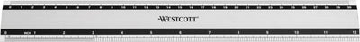 Westcott-Lineal – 30 cm 12 Zoll – Aluminium – mit Anti-Rutsch – ac-e10191