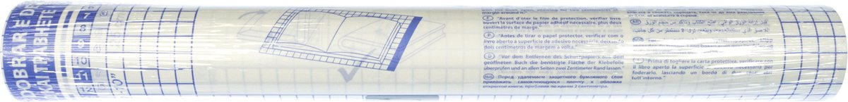 Kangaro Boeklon self-adhesive cover foil - 50cm x 5m - transparent - bk-5005ppnp50