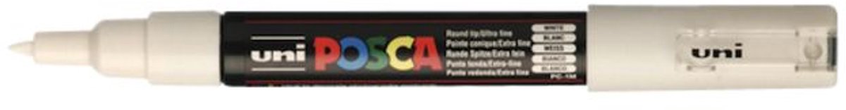 Markenloser Sans-Marque-Textmarker Posca PC-1M Weiß Schwarz (6 Stück)