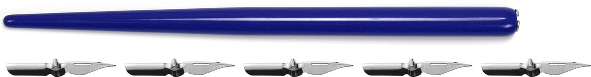 Kangaro Dip-Stifthalter – blau – mit 5 Kronen – k-7903