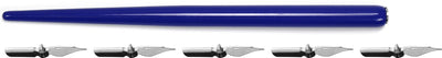 Kangaro Dip-Stifthalter – blau – mit 5 Kronen – k-7903