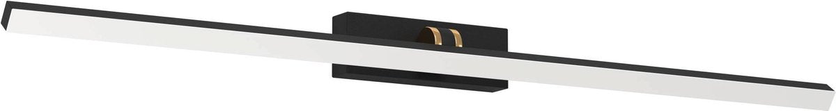 Eglo Verdello Spiegelleuchte - LED - 60 cm - Schwarz Messing Weiß