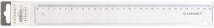 Q-connect Messlatte | Kunststoff | für den Fall | 30 cm
