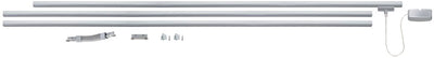 Paulmann Urail Basisset - 230V - Chrom matt - 3x1 m Schiene + Anschlüsse + Netzteil