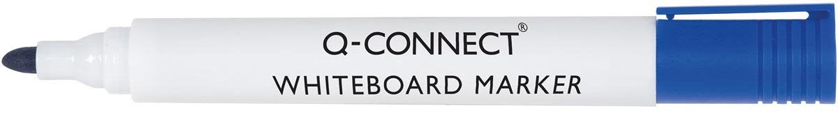 Q-connect Whiteboardmarker, 2-3 mm, runde Spitze, blau 10 Stück