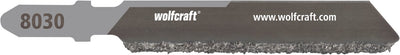 Wolfcraft – Fliesenstichsägeblatt – für Fliesen bis 15 mm – Hartmetallblatt mit T-Schaft – speziell für Wandfliesen, Bodenfliesen – 8030000