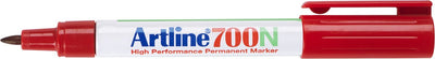 Artline 700 ordentlich – Permanentmarker – 1 Stück – 0,7 mm Strichstärke – rot