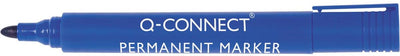 Q-Connect Permanentmarker, 2-3 mm, Rundspitze, blau 10 Stück