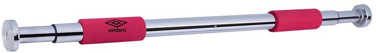 Umbro Klimmzugstange - Klimmzugstange - max. 100 kg – verstellbar von 62 bis 100 cm – Wand- und Türpfostenmontage 62–85 cm – Schaumstoffgriffe