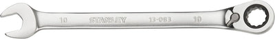 Stanley - fatmax omkeerbare ringsteeksleutel mit ratel 10mm - steeksleutel - sleutelgereedschap - 1 stuk(s)
