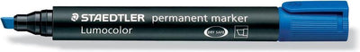 Staedtler – Lumocolor Permanentmarker 350 – abgewinkelte Spitze 2–5 mm – blau