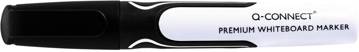 Q-connect Premium Whiteboardmarker, 3 mm, runde Spitze, schwarz 10 Stück