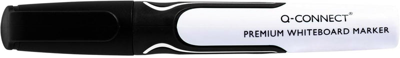 Q-connect Premium Whiteboardmarker, 3 mm, runde Spitze, schwarz 10 Stück