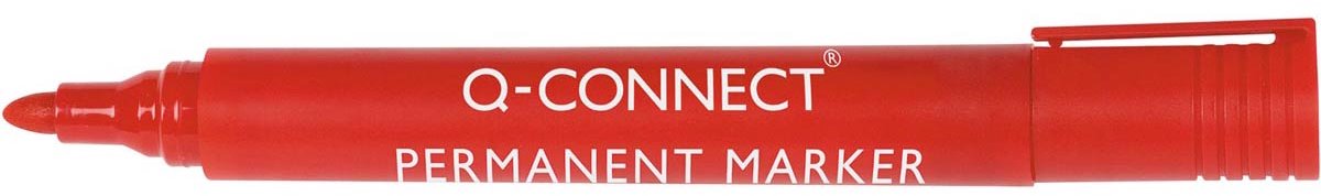 Q-Connect Permanentmarker, 2-3 mm, runde Spitze, rot 10 Stück
