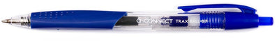 Q-Connect Kugelschreiber, mit Griffstück, mittlere Spitze, blau 12 Stück