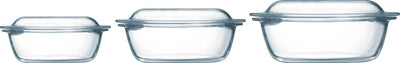 Pyrex optimales Auflaufform-Set 1,4 l – 2,1 l – 3 l – 21 x 18 x 8 cm – 24 x 20 x 10 cm – 27 x 23 x 11 cm