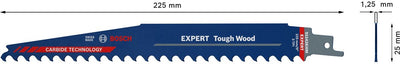 Bosch 2608900403 Expert Säbelsägeblatt S1142KHM für hartes Holz