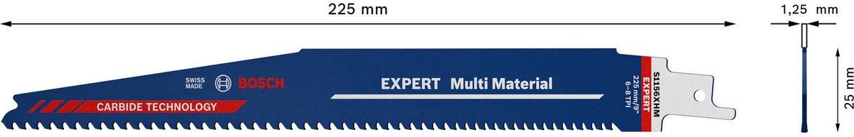 Bosch 2608900391 Expert Säbelsägeblatt S1156XHM Multi Material