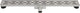 Differnz Duschrinne – ohne Flansch Edelstahl – 7 x 7 x 100 cm