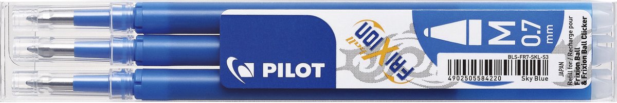 Pilot Tintenrollermine Frixion BLS-FR7 m Heavenly Bl | 12 Stück