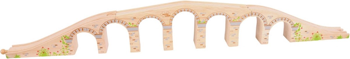 Bigjigs Wooden Rails Railway Viadukt, 3dlg.