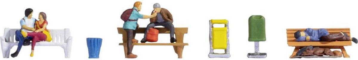 Noch 15238 h0 Menschen auf Bänken Figuren Fertigmodell