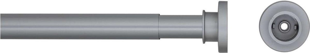 Dichtungsfäle Dichtungsfeule Duschvorhangstange Teleskop 80-130 cm Schwarz