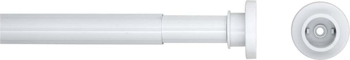Dichtungsfäle Dichtungsfeule Duschvorhangstange Teleskop 125-220 cm Weiß