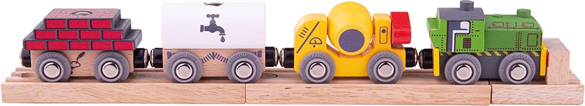 Bigjigs Holzzugkonstruktion mit Ladung