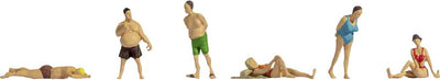 Noch 18300 h0 Badefiguren bemalt, stehend, liegend, sitzend