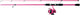 Albatros - Spinn-Combo-Set Pink - Spinnrutenrolle - 210cm - Pink - inklusive Nylonschnur