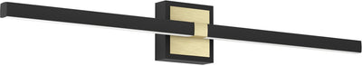 Eglo Peguera Wandleuchte – LED – 80 cm – Schwarz|Gold – Badezimmer – Spiegelleuchte
