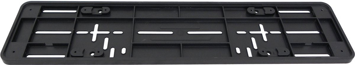 Carpoint Kennzeichen-Grundplatte EU – 52x11 cm – Schwarz – Kunststoff – Universal – vorgebohrt – schlankes Design