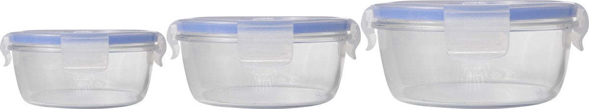 Luminarc Pure Box Active Ratio Behälter – Glas – rund – Set-3