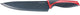 Westmark Kochmesser, Klingenlänge 20 cm, breite Klinge, mit Klingenschutz, Edelstahl-Kunststoff, anthrazitrot, 14542270