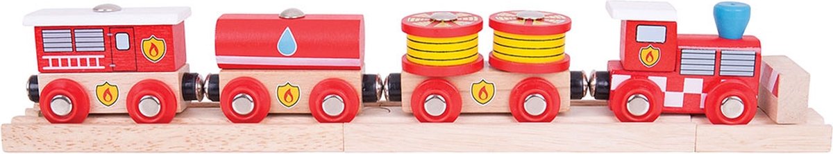Bigjigs Holzfeuerbrigadezug