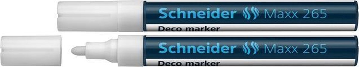 Schneider Schreibgeräte Schneider Kreidemarker – Maxx 265 – Weiß – 2 Stück – S-126549-2