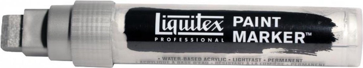 Liquitex Farbmarker 15 mm – schillerndes sattes Silber