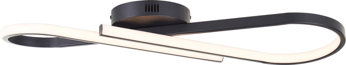 Brilliant Hinton – Deckenleuchte – LED 24 W – 3000 K – Schwarz – 3-stufig dimmbar