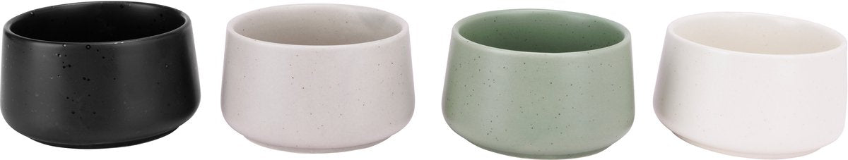 Gemütliches, trendiges, gemütliches, trendiges Bites-Apero-Set – 4-teiliges Set – ø10 x 6 cm – mehrfarbig