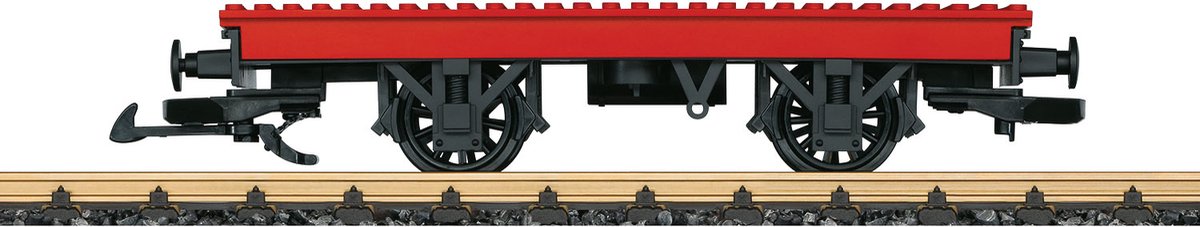 LGB Eisenbahnwaggon zum Aufstecken im Maßstab 1:26, G 26 x 4,5 cm, rot