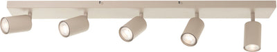 Brilliant Jello – Deckenleuchte – LED GU10 5 x 5 W – 350 lm – 3000 K – dimmbar – Champagner