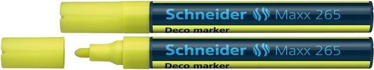 Schneider Schreibgeräte Schneider Kreidemarker – Maxx 265 – Gelb – 2 Stück – S-126505-2