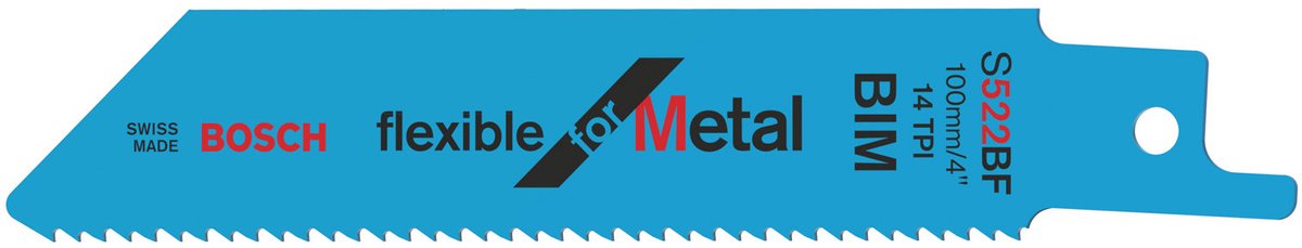 Bosch - Säbelsägeblatt S 522 BF flexibel für Metall - 5 Stück